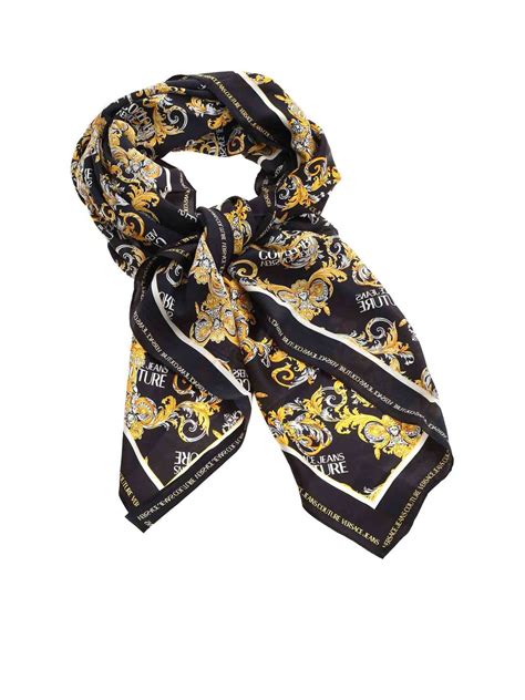 foulard versace jeans couture|Versace foulard scarf.